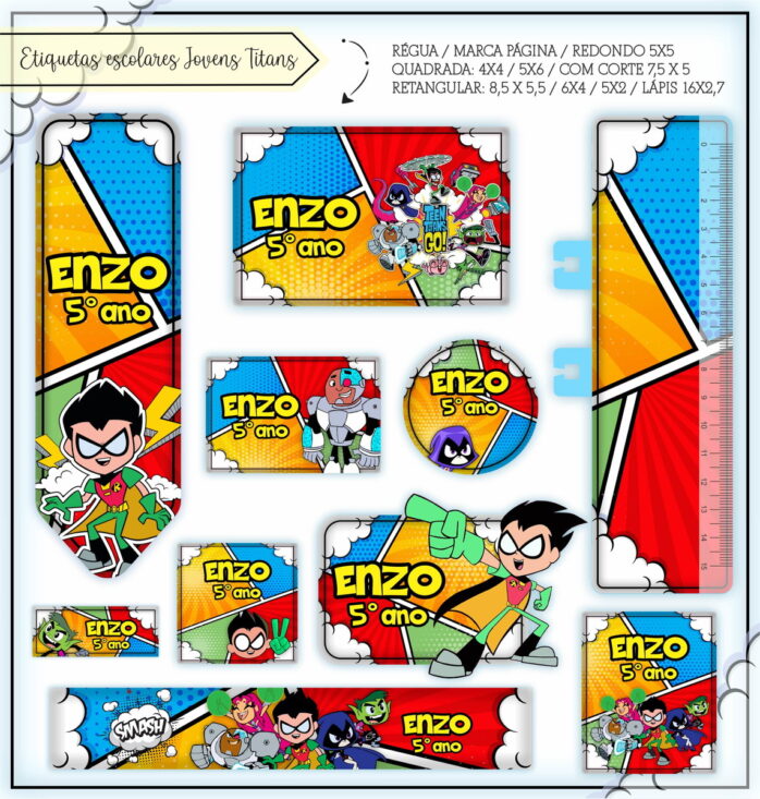 KIT ESCOLAR JOVENS TITÃNS