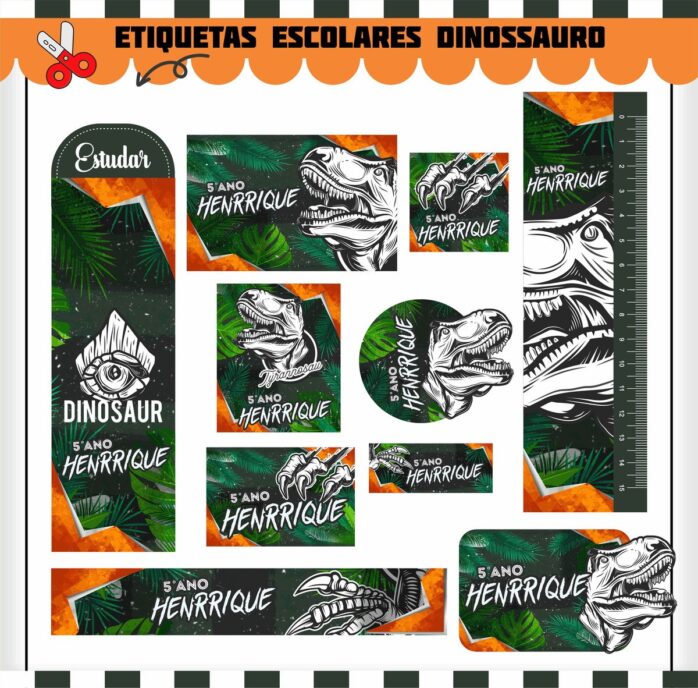 Kit Escolar Jurassic