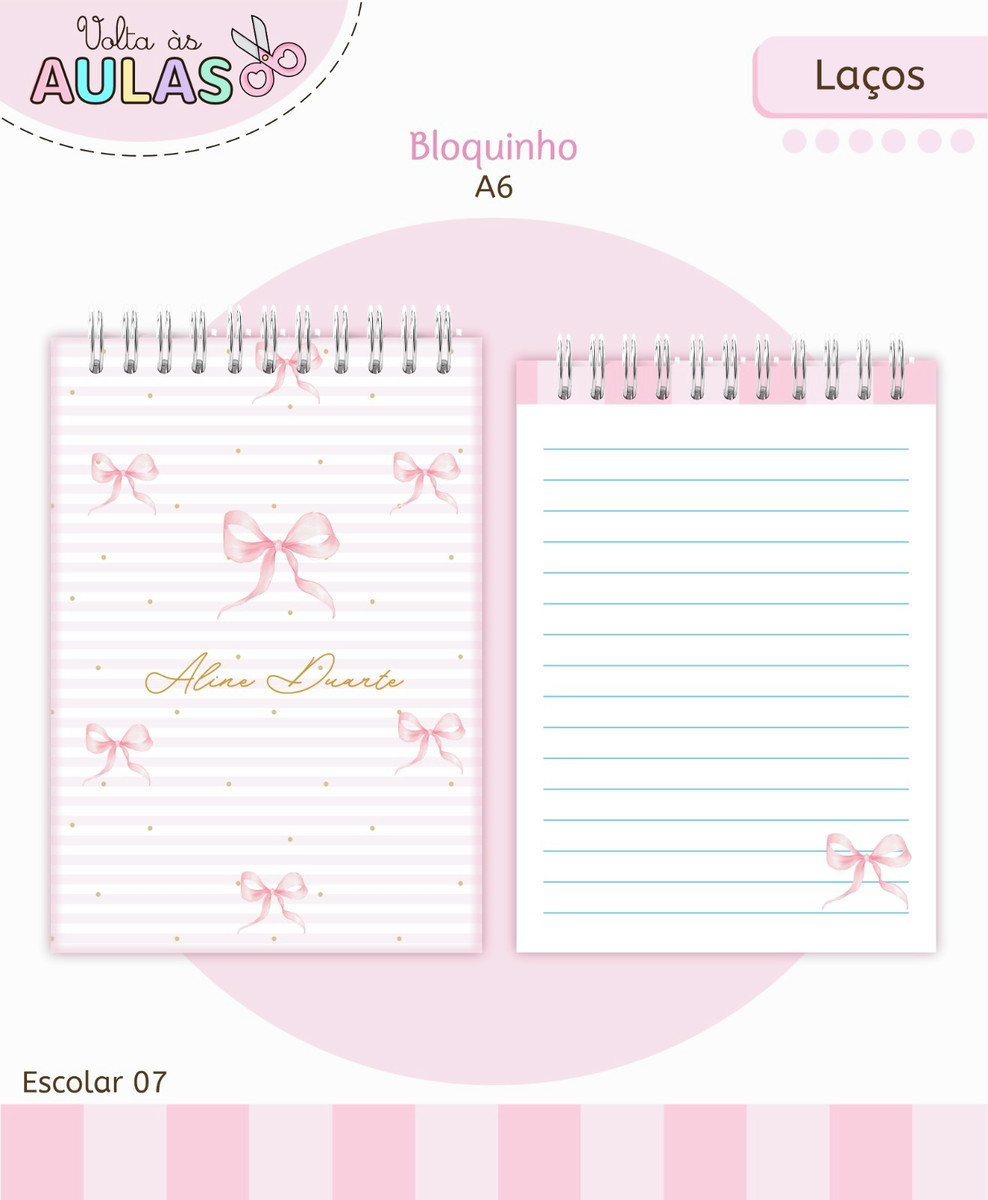 Kit Escolar Laços Digital para Imprimir e Personalizar 5 Kit Escolar Laços Digital para Imprimir e Personalizar - Imagem 5