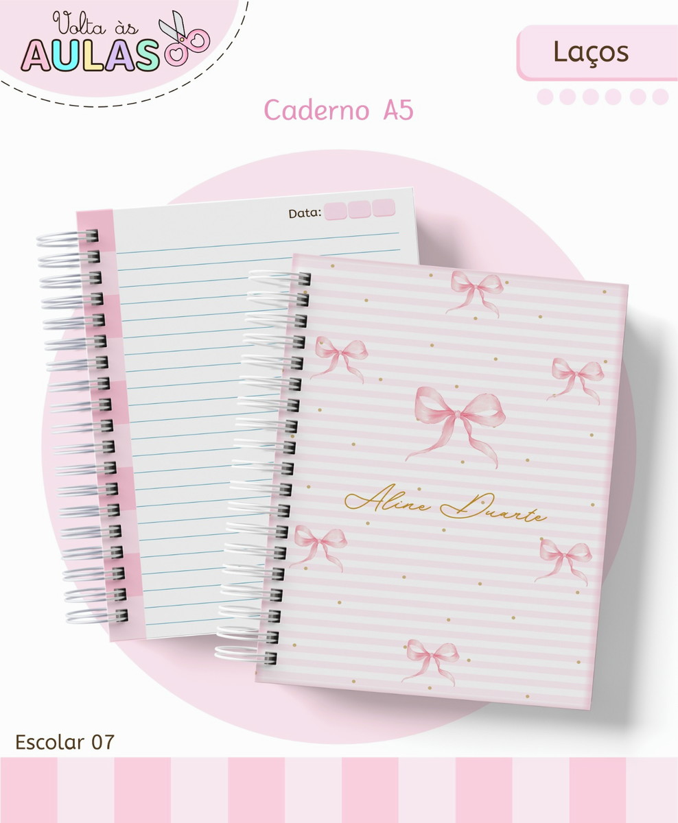 Kit Escolar Laços Digital para Imprimir e Personalizar 1 Kit Escolar Laços Digital para Imprimir e Personalizar