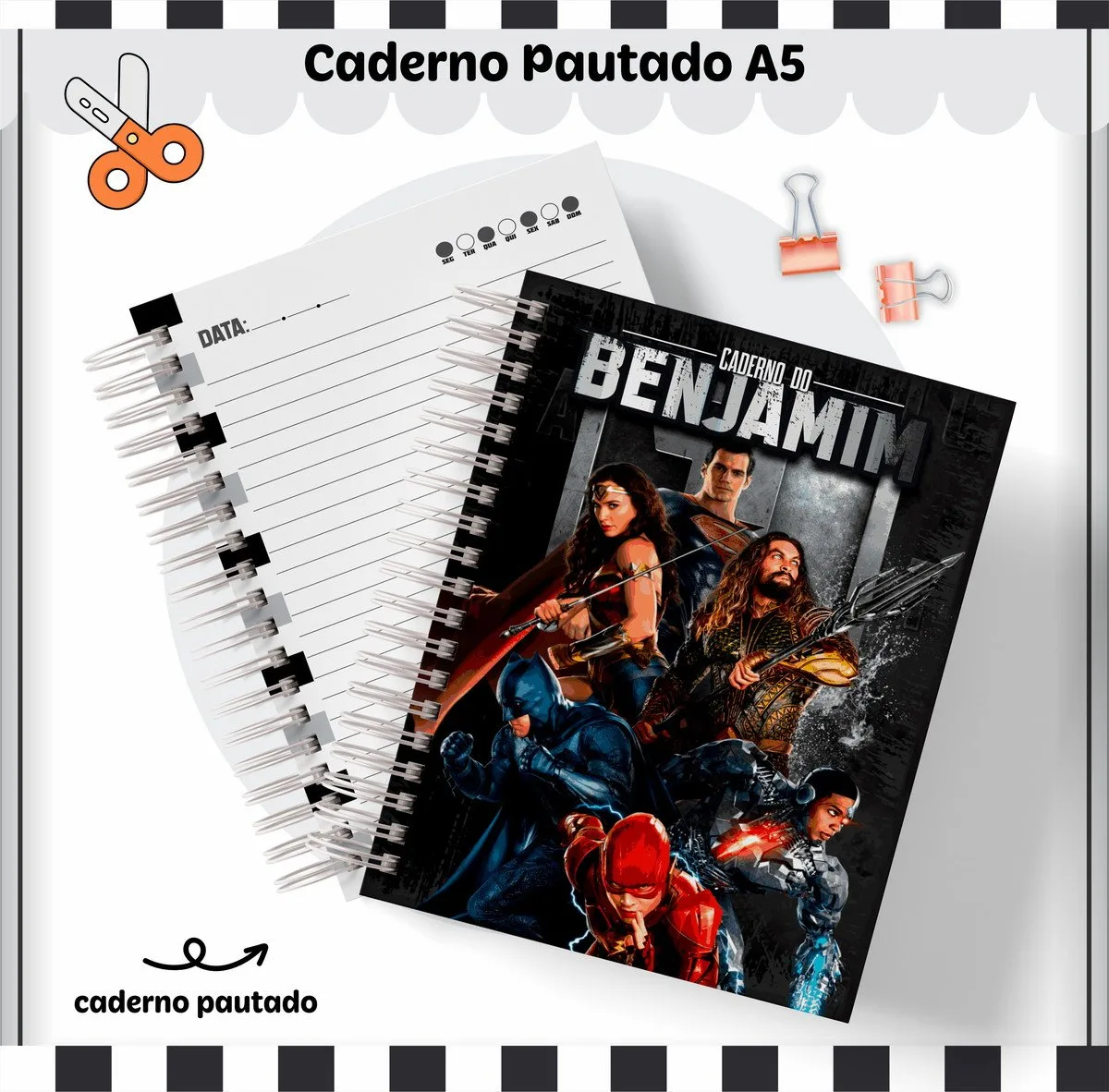 Kit Escolar Liga da Justiça 3 Kit Escolar Liga da Justiça