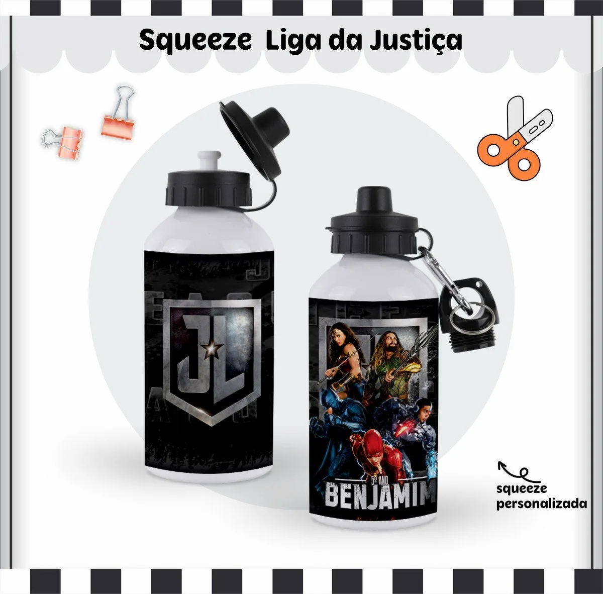 Kit Escolar Liga da Justiça 4 Kit Escolar Liga da Justiça