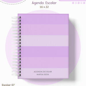 Kit Escolar Lilás Neutro Digital para Sublimação 10 kit escolar lilas neutro arquivo digital