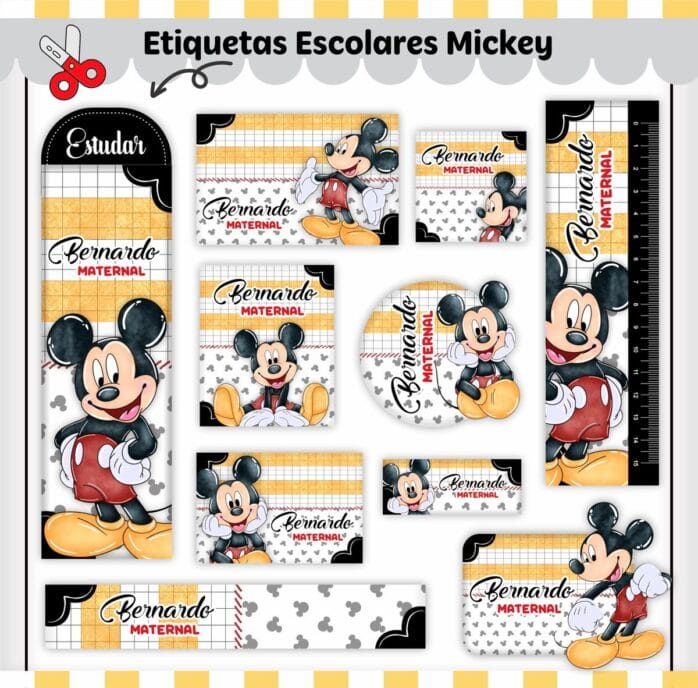 Kit Escolar Mickey Lindo