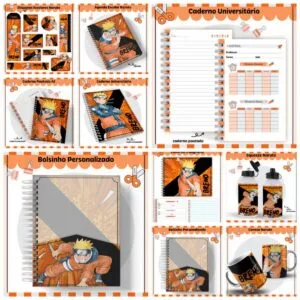 Kit Escolar Naruto 10 Kit Escolar Naruto