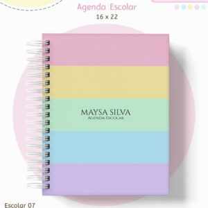 Kit Escolar Digital Candy Pastel para Personalizar Papelaria 11 kit escolar neutro candy arquivo digital