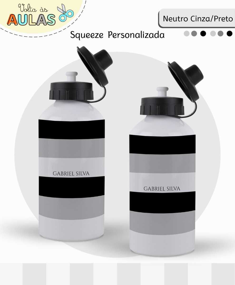 Kit Escolar Digital Cinza Preto para Sublimação 3 Kit Escolar Digital Cinza Preto para Sublimação - Imagem 3