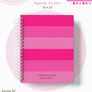 Kit Escolar Neutro Pink Digital para Personalizar 23 kit escolar neutro pink arquivo digital