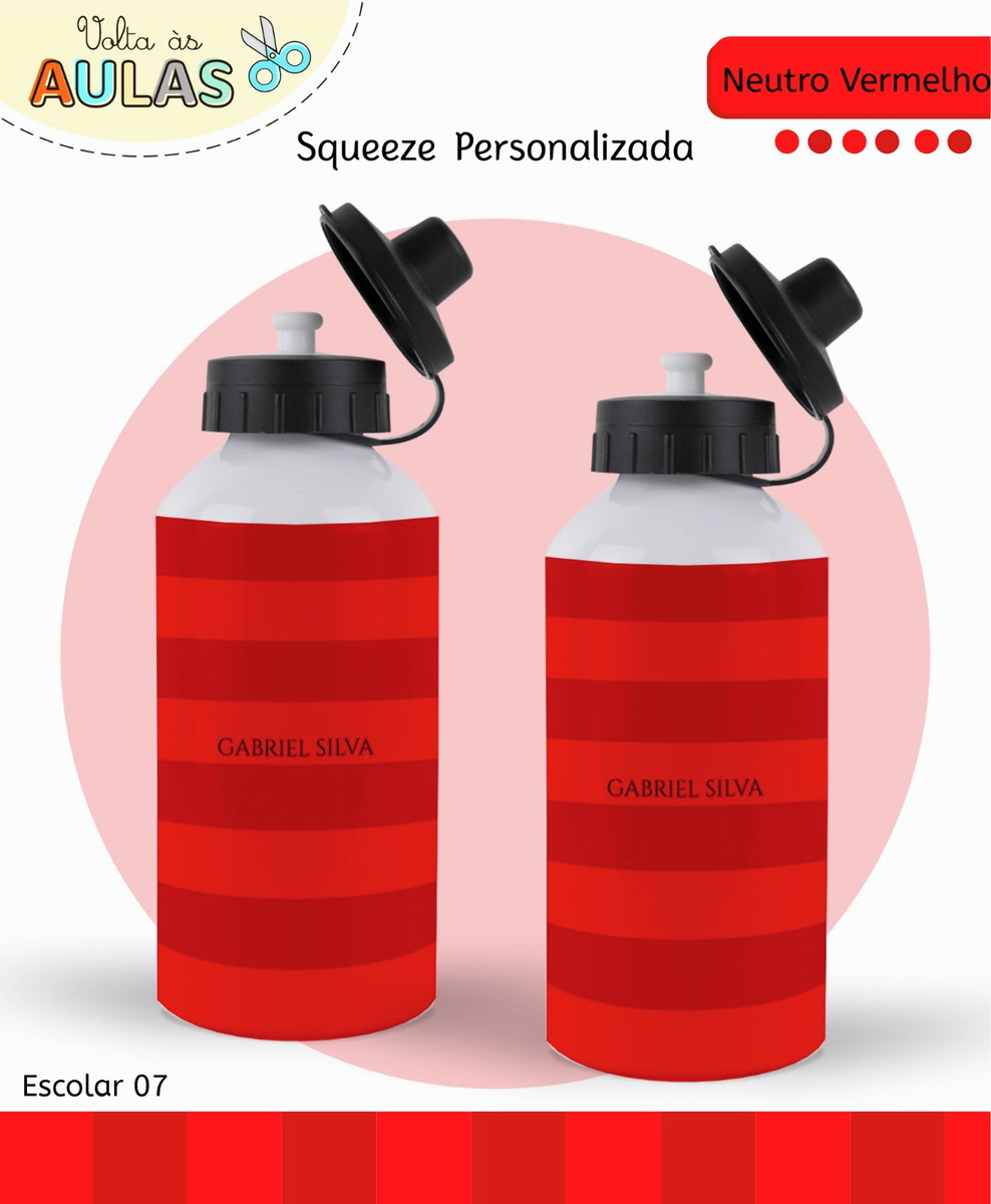 Kit Escolar Digital Neutro Vermelho para Papelaria 5 Kit Escolar Digital Neutro Vermelho para Papelaria - Imagem 5