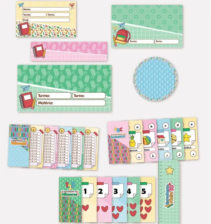 Kit Escolar Personalizado Png Para Material Escolar 10