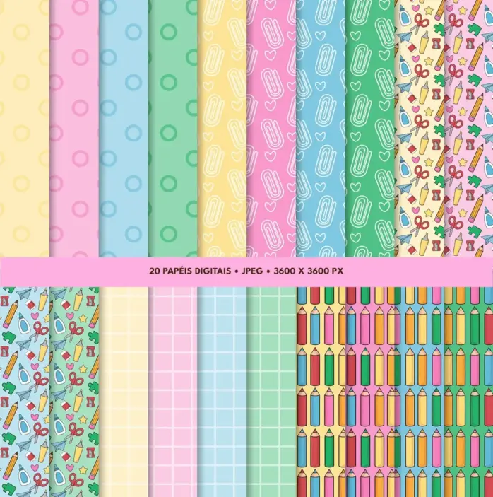 Kit Escolar Personalizado Png Para Material Escolar 11