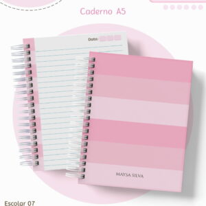 Kit Escolar Rosa Neutro Arquivo Digital para Personalizar 17 kit escolar rosa neutro arquivo digital