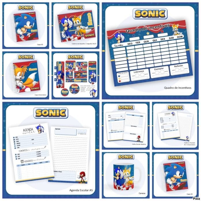Kit Escolar Sonic
