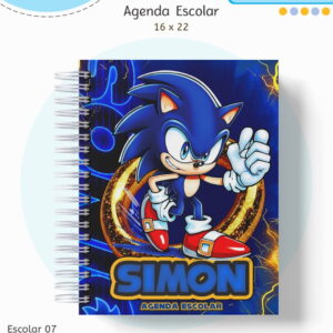 Kit Escolar Sonic Artes Digitais para Papelaria 19 kit escolar sonic arquivo digital 6