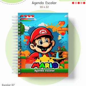 Kit Escolar Super Mario Digital para Personalizar e Revender 12 kit escolar super mario arquivo digital