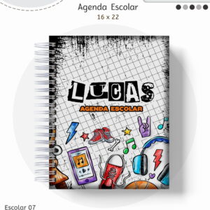 Kit Escolar Teen Masculino Digital para Personalizar 6 Kit Escolar Teen Masculino Digital para Personalizar
