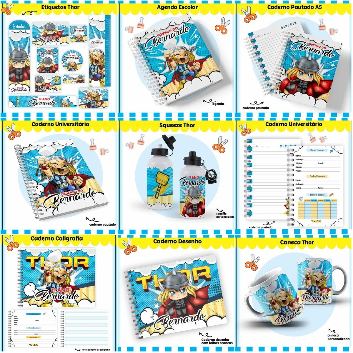 Kit Escolar Thor 1 Kit Escolar Thor