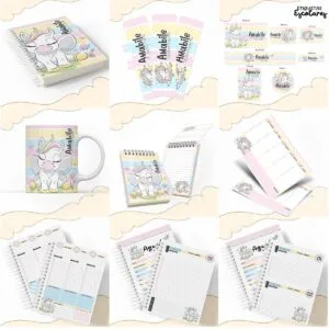 KIT ESCOLAR UNICÓRNIO 19 KIT ESCOLAR UNICÓRNIO