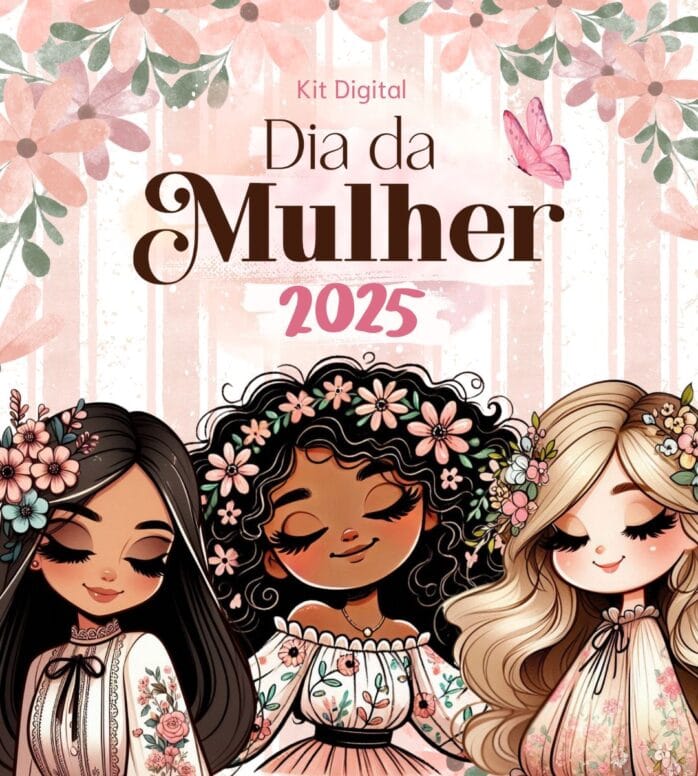 Kit Especial Dia Da Mulher 2025 150 Ilustracoes Fundos 7