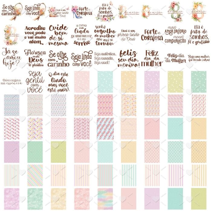 Kit Especial Mulheres 2024 130 Ilustracoes Mimos Exclusivos