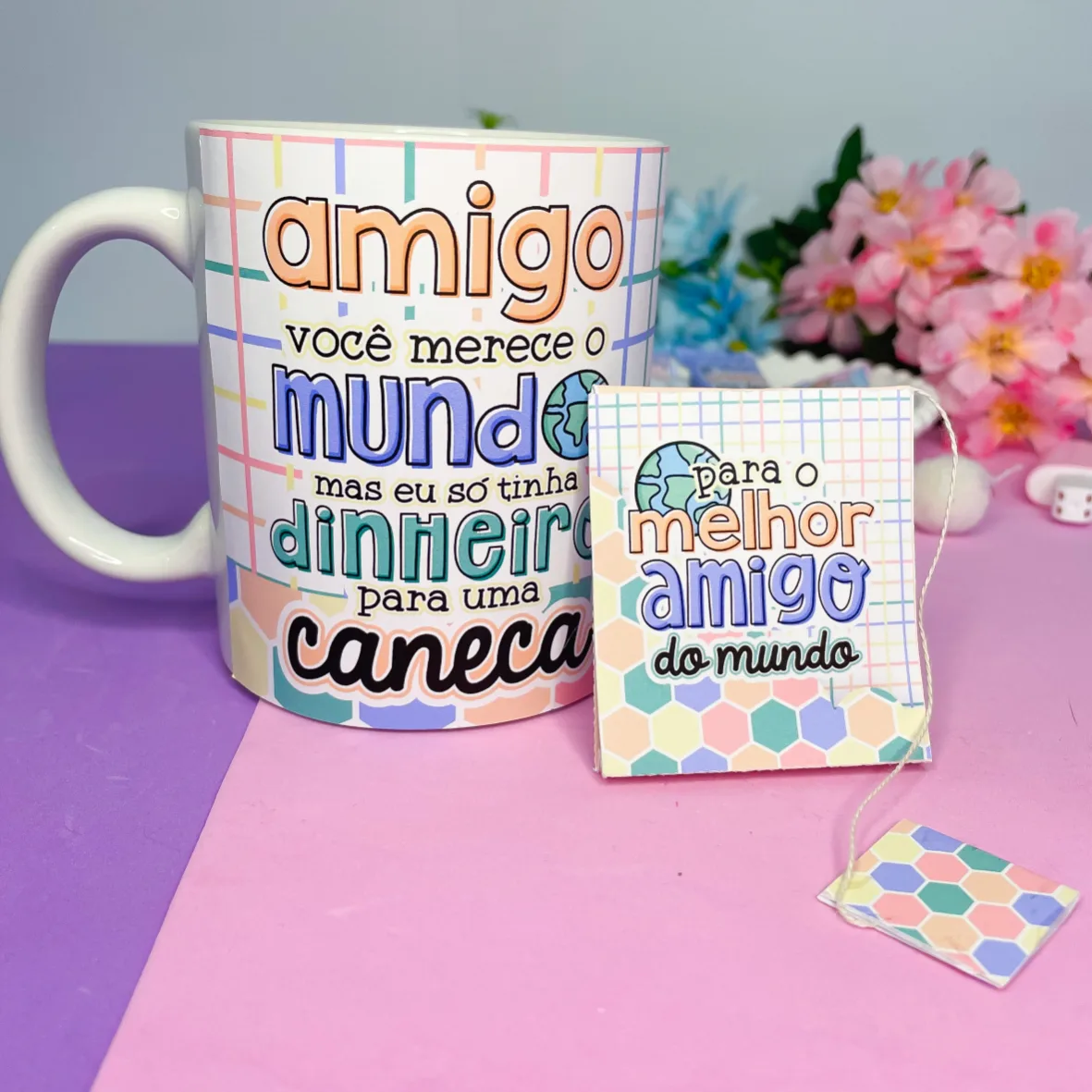 Kit Estampas Caneca Dia do Amigo Frases Fofas de Amizade 3 Kit Estampas Caneca Dia do Amigo Frases Fofas de Amizade