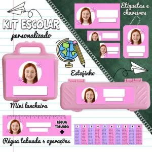 Kit Etiquetas Escolares Meninas e Meninos 6 Kit Etiquetas Escolares Meninas e Meninos
