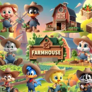 Kit Fazenda Looney Tunes PNG para Personalizados e Scrapbook