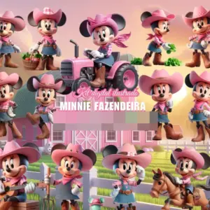 Kit Fazendinha Minnie PNG para Personalizados Infantis
