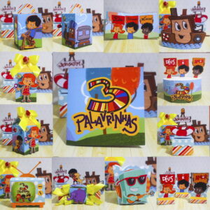 Kit Festa 3 Palavrinhas Digital para Imprimir e Personalizar