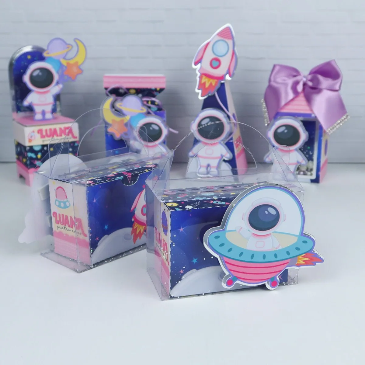 Kit Festa Astronauta Rosa