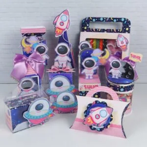 Kit Festa Astronauta Rosa