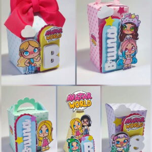 Kit Festa Avatar World Arquivo de Corte Studio e PDF