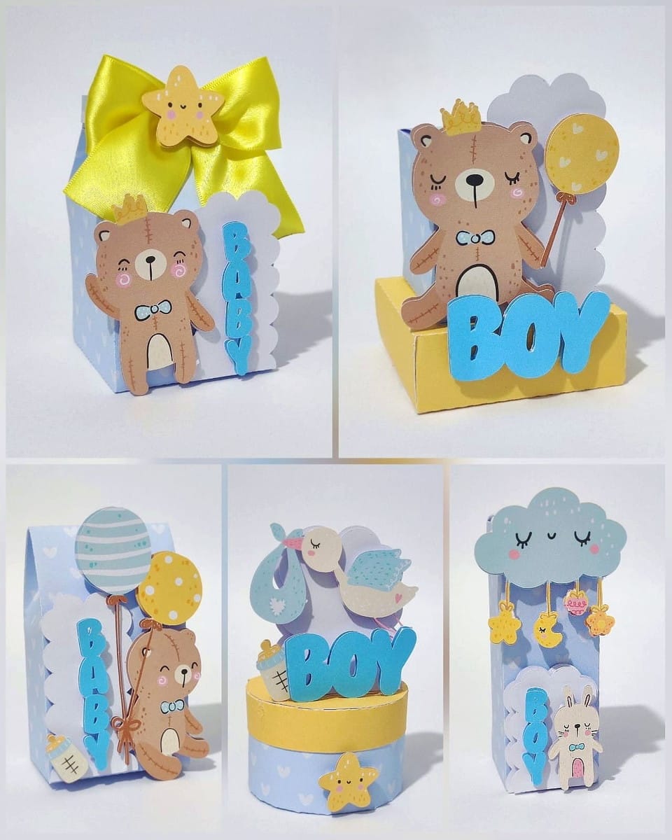 Kit Festa Baby Urso para Chá de Bebê em PDF e Studio 1 Kit Festa Baby Urso para Chá de Bebê em PDF e Studio