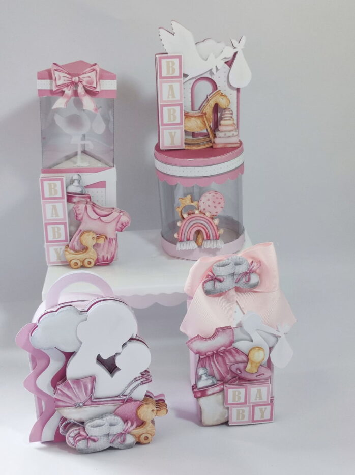 Kit Festa Chá de Bebê Menina Luxo - Studio e pdf