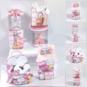 Kit Festa Chá de Bebê Menina Luxo - Studio e pdf