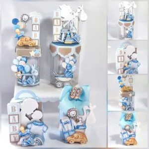 Kit Festa Chá de Bebê Menino Luxo - Studio e pdf