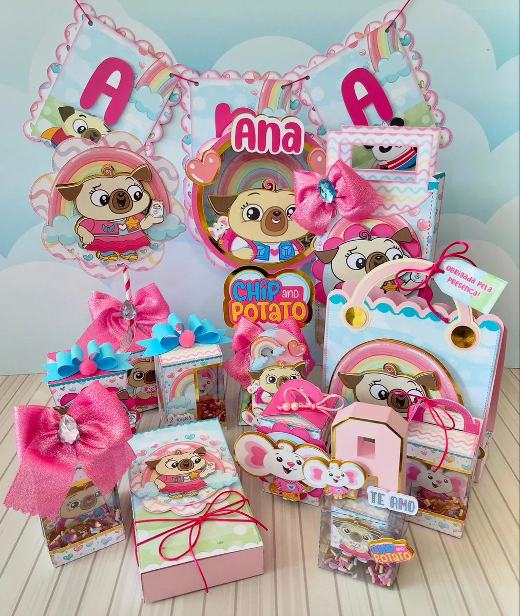 Kit Festa Chip e Potato - Studio e pdf 1 Kit Festa Chip e Potato - Studio e pdf