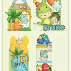 kit festa dinossauros arquivo digital studio e pdf