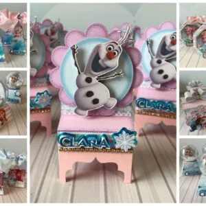 Kit Festa Frozen Rosa E Azul