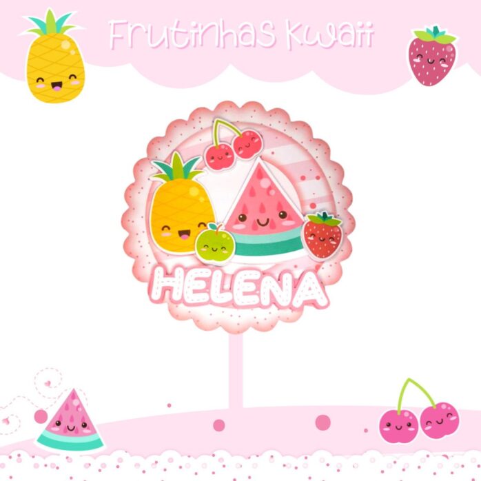 Kit Festa Frutas Kwaii
