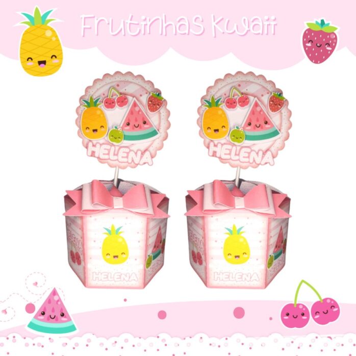 Kit Festa Frutas Kwaii