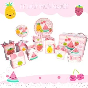 Kit Festa Frutas Kwaii