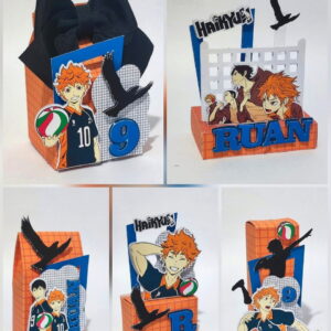 Kit Festa Haikyu em PDF e Studio para Decoração de Anime 10 kit festa haikyu studio e pdf