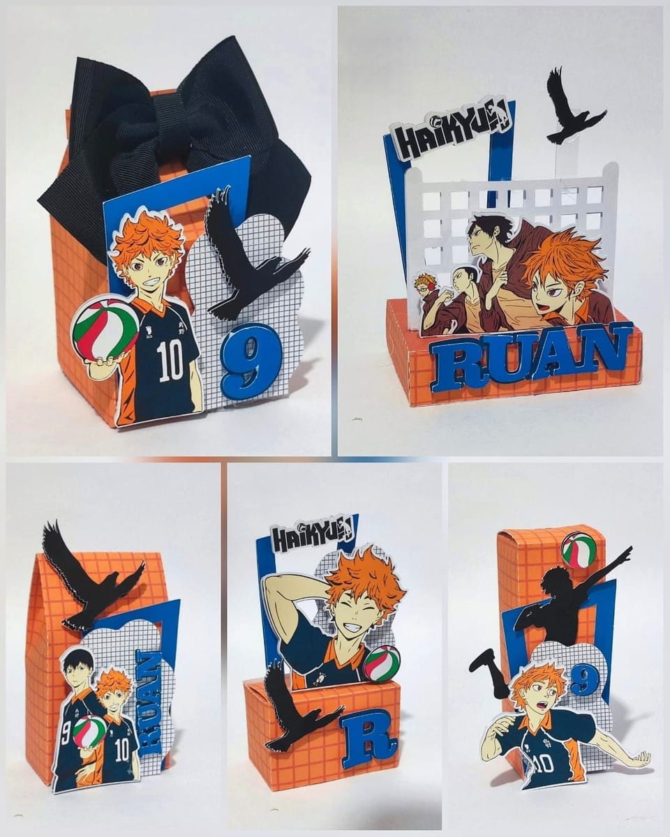 Kit Festa Haikyu em PDF e Studio para Decoração de Anime 1 Kit Festa Haikyu em PDF e Studio para Decoração de Anime