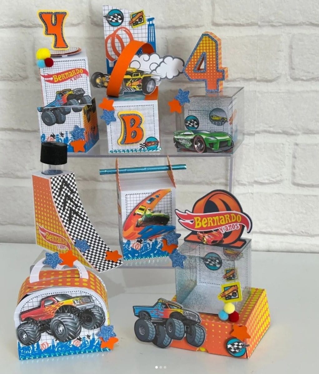 Kit Festa Hot Wheels Digital para Cricut e Silhouette 1 Kit Festa Hot Wheels Digital para Cricut e Silhouette