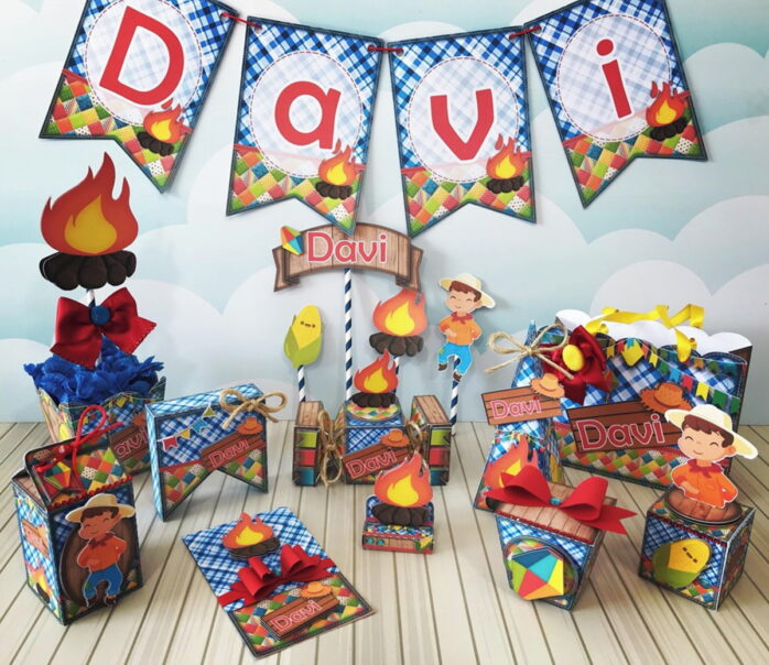 Kit Festa Infantil - Festa Junina Menino