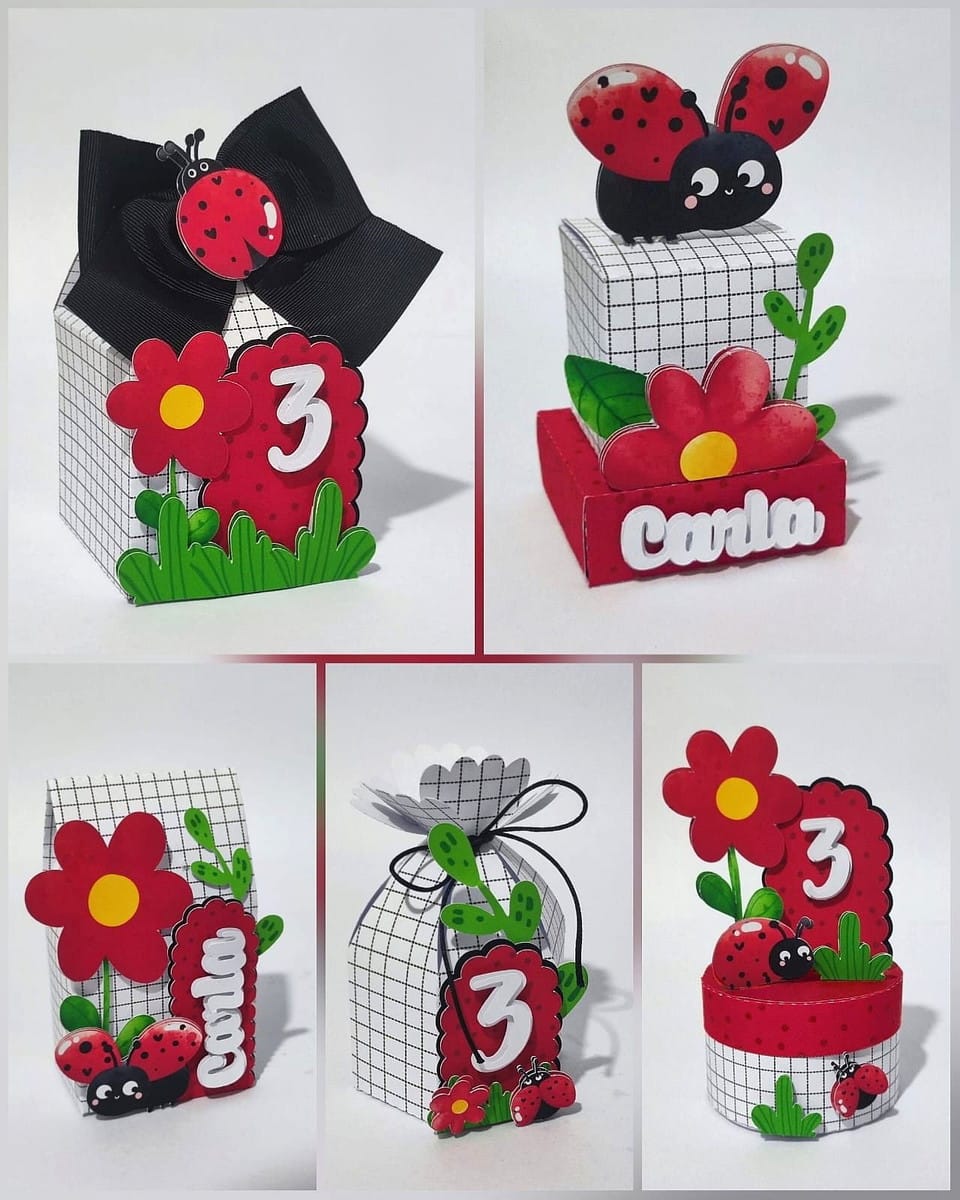 Kit Festa Joaninha Digital com Studio e PDF 1 Kit Festa Joaninha Digital com Studio e PDF
