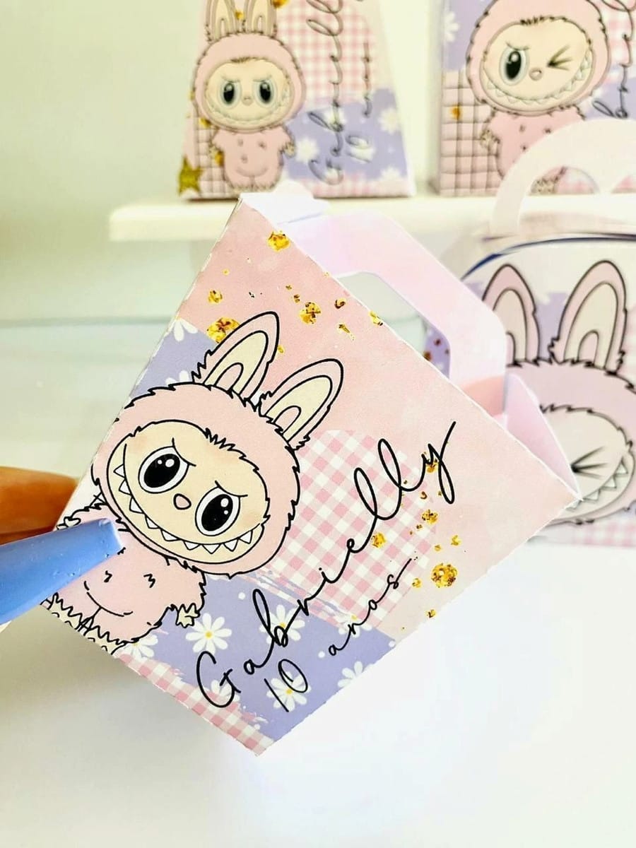 Kit Festa Labubu Digital com Studio e PDF 2 Kit Festa Labubu Digital com Studio e PDF - Imagem 2