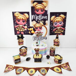 Kit Festa Lol Queen Bee Digital para Imprimir