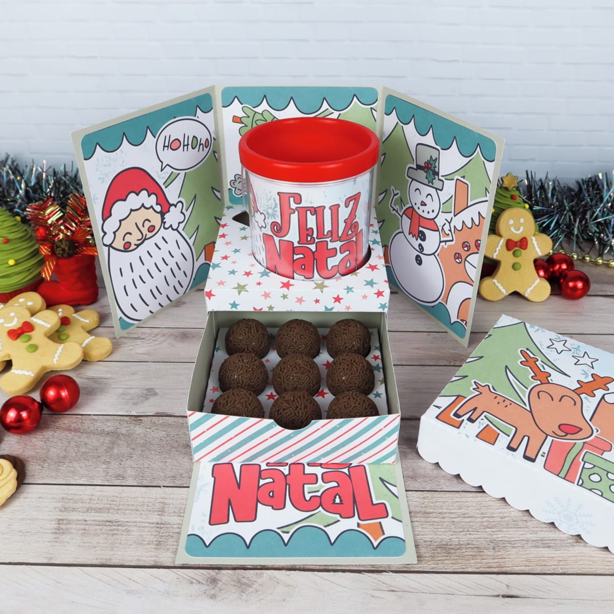 Kit Festa Natal Infantil Arquivo Digital Para Imprimir 2 Kit Festa Natal Infantil Arquivo Digital Para Imprimir - Imagem 2
